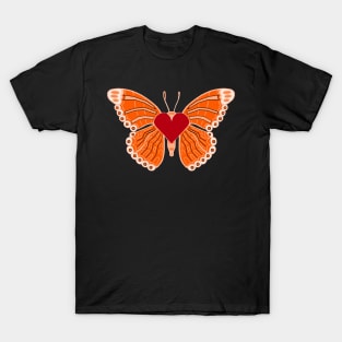 Butterfly Orange T-Shirt